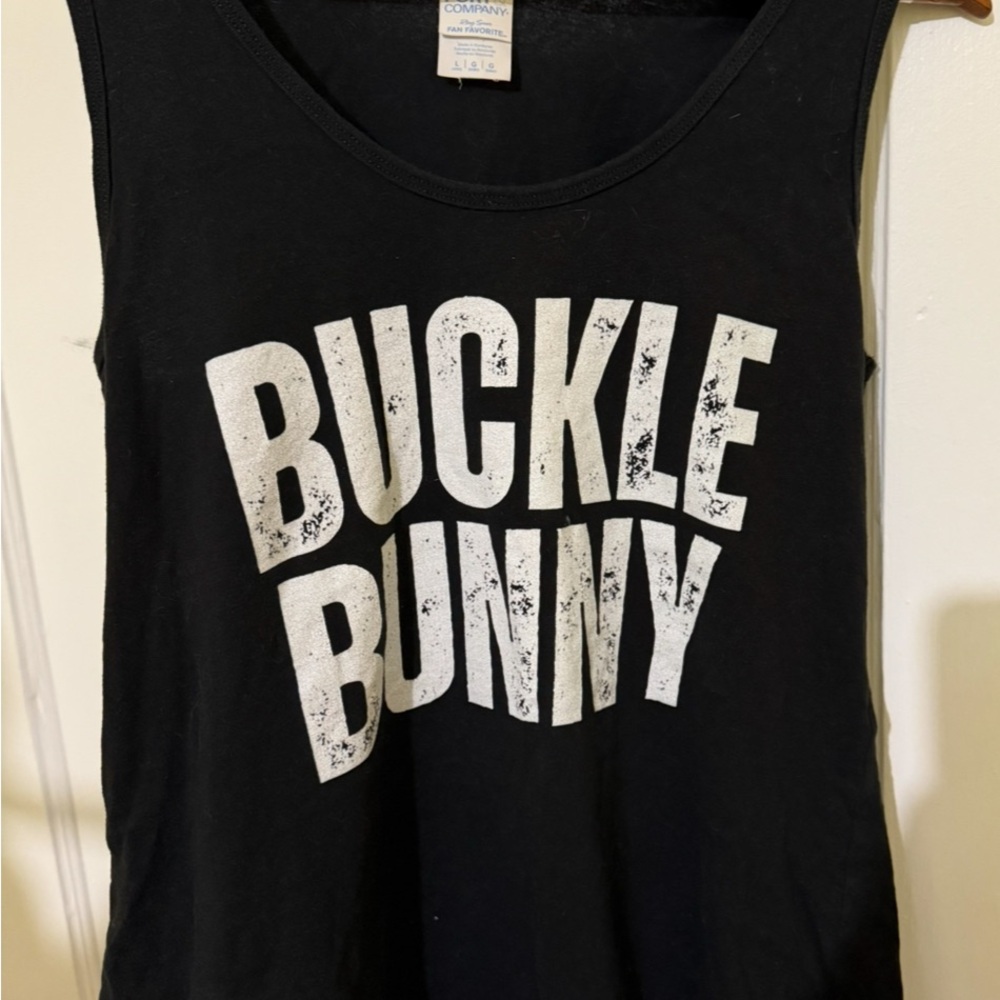 Buckle Bunny 🐰 Black Tank Top